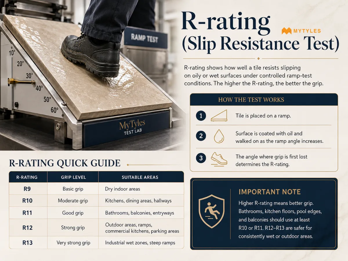 R-rating (Slip Resistance Test)